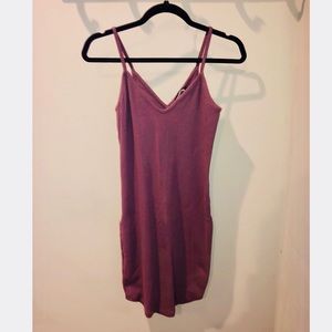 EXPRESS Lilac Spaghetti Strap Bodycon Mini Dress